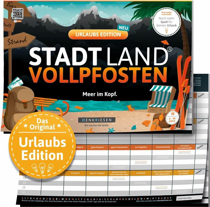 Produktbild Denkriesen Stadt Land Vollpfosten - A4 Block Urlaubs Edition (d) (Deutsch)