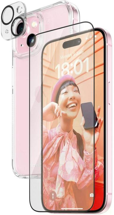 Actual product image PanzerGlass 3-in-1 pack (1 pcs., Apple iPhone 15)