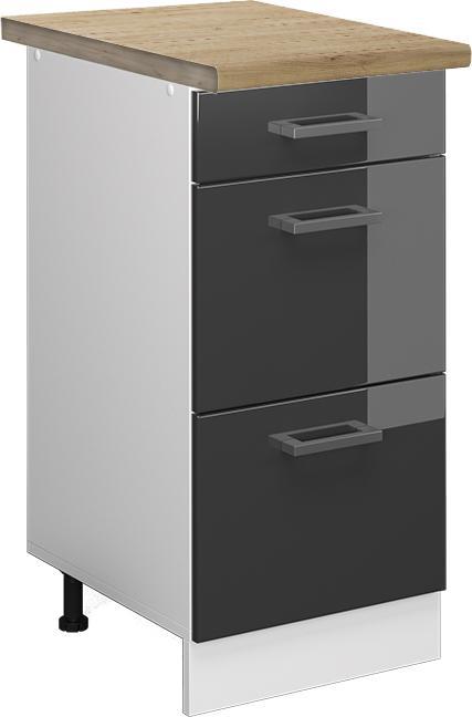 Anthrazit hochglanz, Weiss