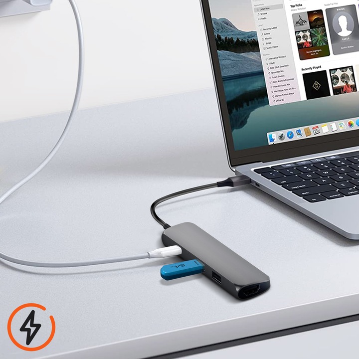 Produktbild Satechi St-Cmam (USB-C, 4 Ports)