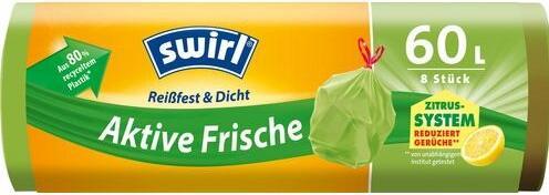 Swirl Refuse bag Active Freshness 60 l 8 pcs. (8 x, 60 l)