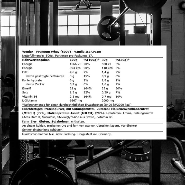 Produktbild Weider Premium Whey (500 g, Vanille)