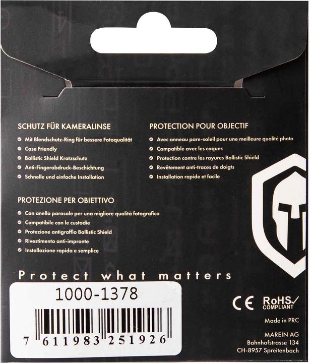 Image du produit Paladin Camera Shield Abdeckung (1 pièce(s), Apple iPhone 16 Pro Max, Apple iPhone 16 Pro)