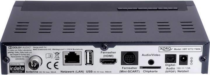 Image du produit Xoro HRT 8772 TWIN (DVB-T2, Disque dur)