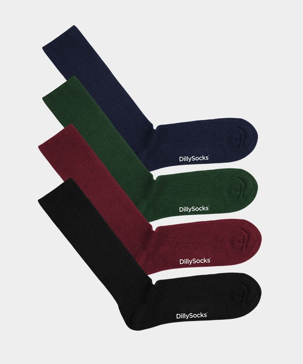 Produktbild DillySocks Ribbed Dark Color (4er Pack) (4er Pack, 36 - 40)