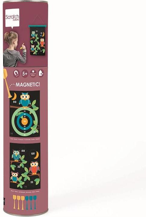Produktbild Scratch Magnet Dartspiel Eule medium (1 x)