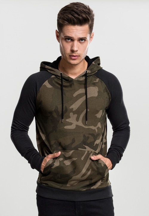 Immagine prodotto Urban Classics Felpa con cappuccio Camo Contrast Raglan (S)