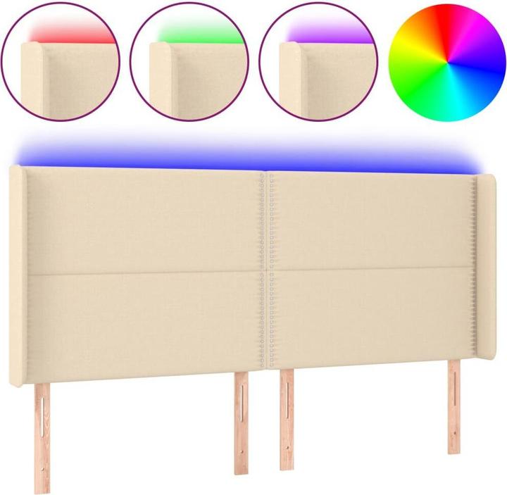 Produktbild vidaXL LED Kopfteil (203 x 16 x 128 cm)