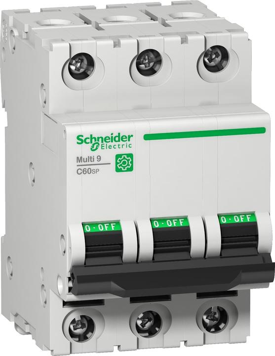Actual product image Schneider Electric M9F22306 M9 C60SP 3P 6A C UL1077 circuit breaker