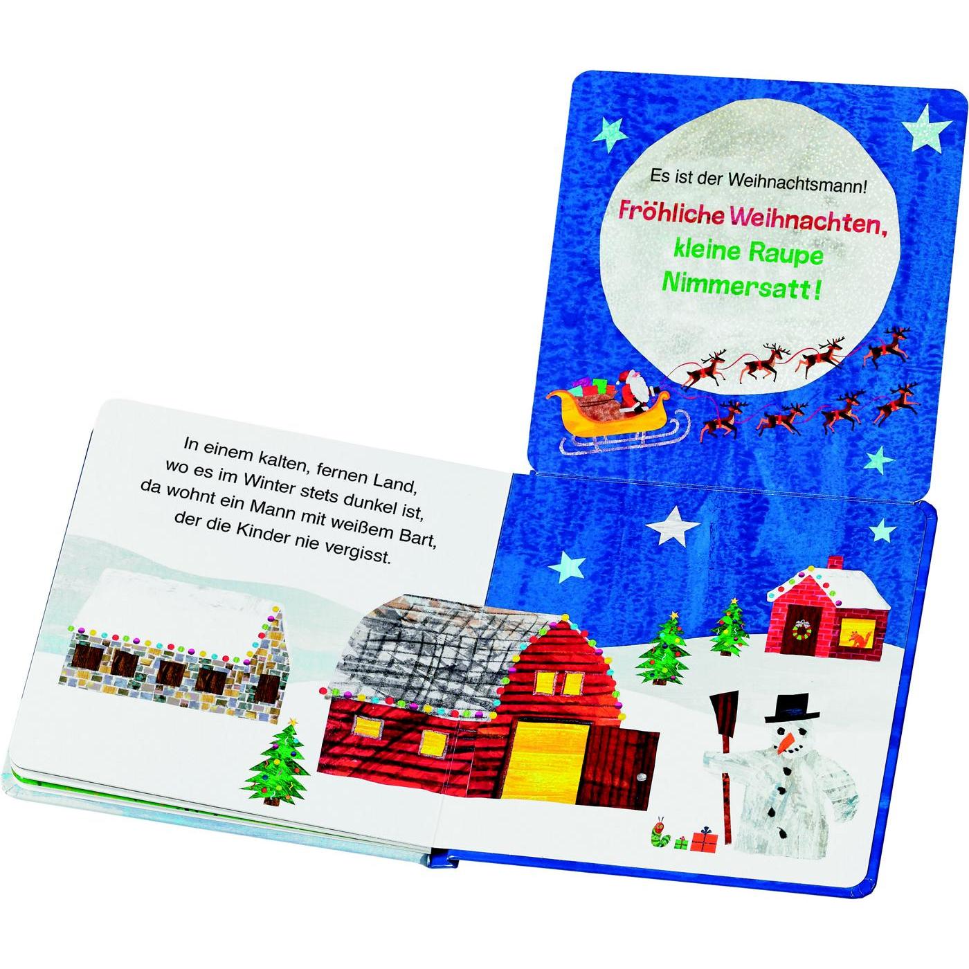 Thumbnail - Die kleine Raupe Nimmersatt und der Weihnachtsmann, Kinderbücher von Eric Carle, Ulli und Herbert Günther