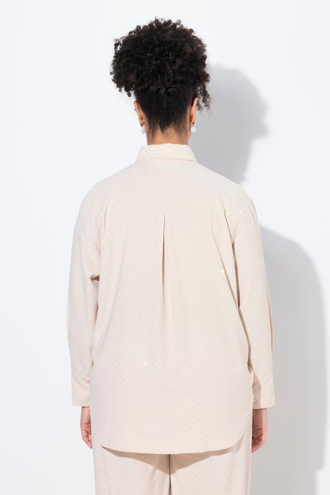 Produktbild Miamoda Bluse, oversized, allover mit Glitzersteinchen (54)