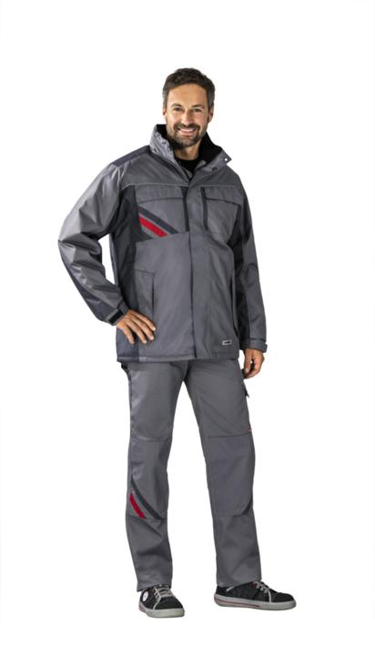 Produktbild Planam Winterjacke zink/schiefer/rot L XL (L, XL)