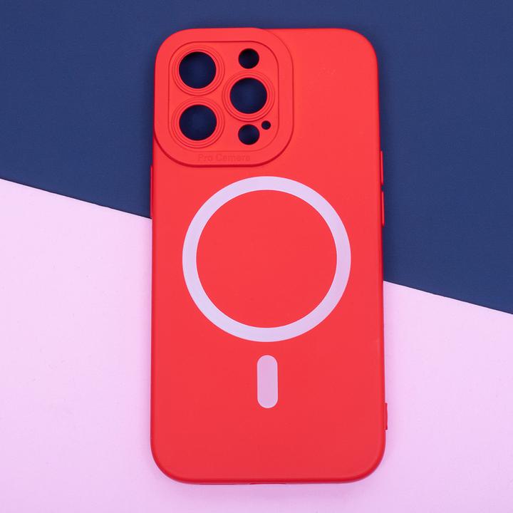 Actual product image OEM Silicon Magsafe case for iPhone 12 Pro 6,1" red (Apple iPhone 12 Pro)