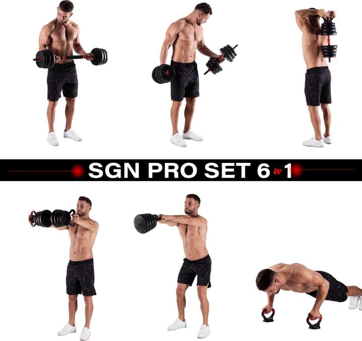 Productafbeelding HMS 6in1 SGN120 Set (4 x 1,25 kg, 4 x 2,5 kg)