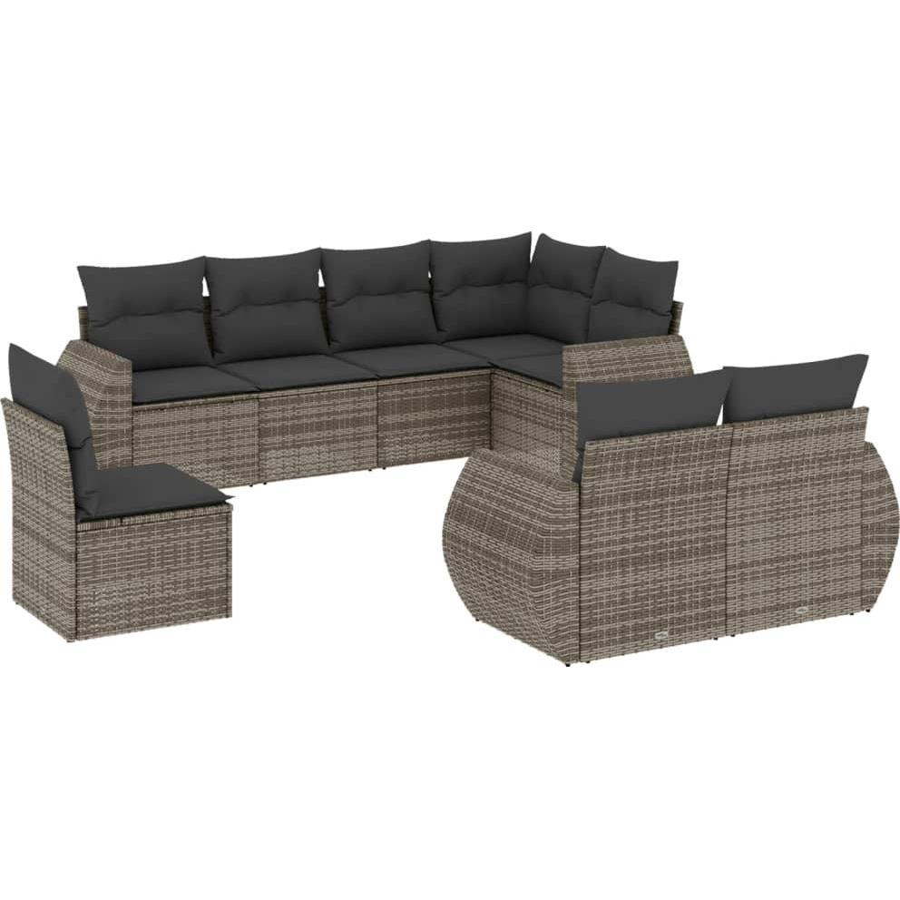 VidaXL, Gartenlounge, 10-tlg. Garten-Lounge-Set mit Kissen