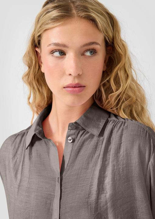 Immagine prodotto s.Oliver Bluse Leicht transparente Bluse mit Gummizug am vorderen Saum (34)