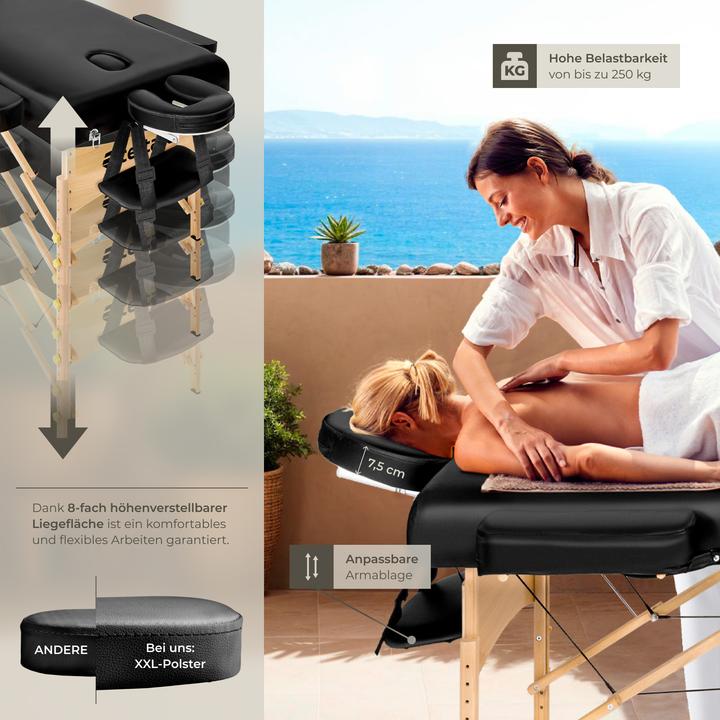 Actual product image tectake Massage table Somwang