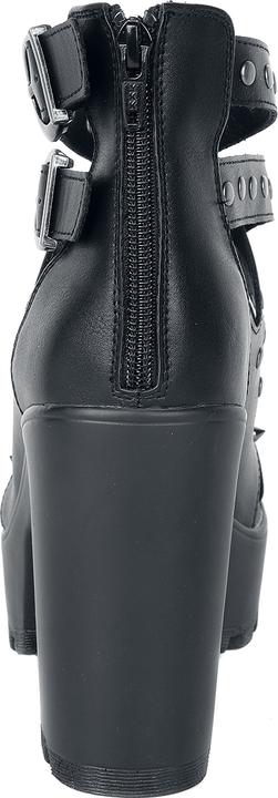 Immagine prodotto Black Premium High Heels mit Riemen und Nieten (40)