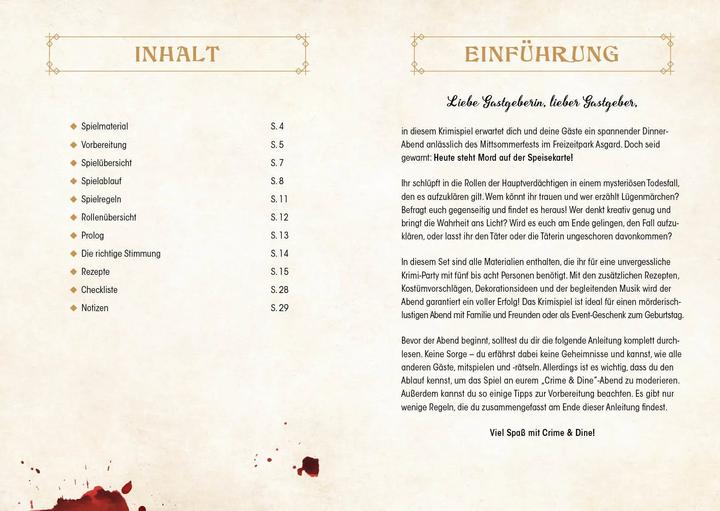 Produktbild Crime & Dine – Das Krimi-Dinner-Set: Mörderischer Mittsommer (Deutsch)
