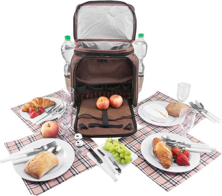 Actual product image Anndora Picknicktasche mit Kühltasche und Zubehör