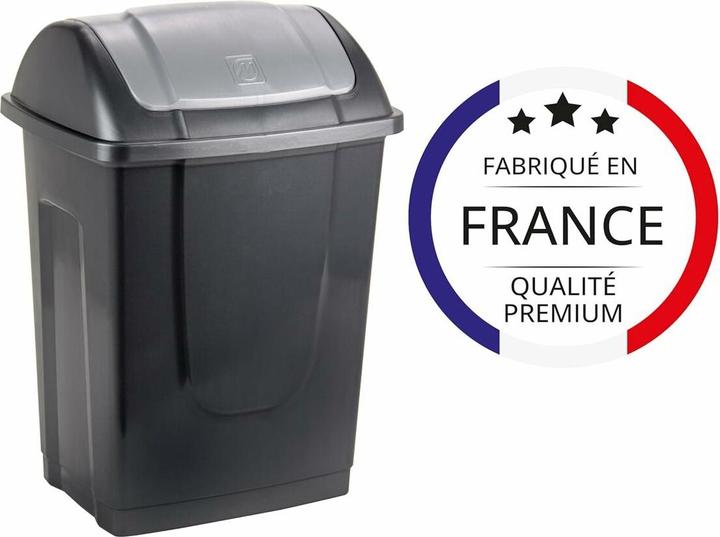 Mondex Mülltonne Wiederverwerteter Kunststoff 10 L Anthrazit (10 l)