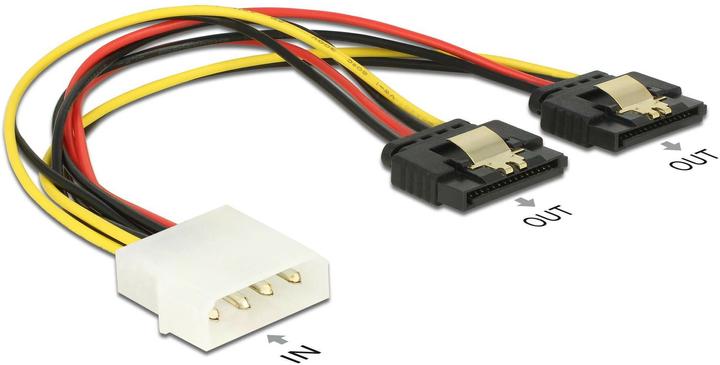 Delock Molex connector - 2x SATA power adapter