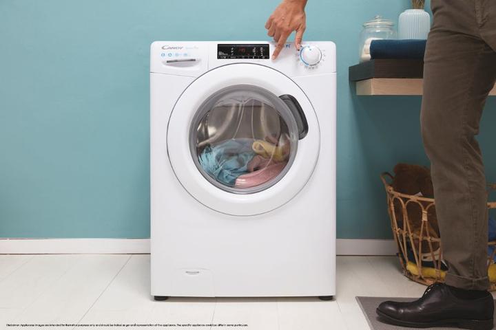 Produktbild Candy Smart Pro CSO 1285TW4/1-S Frontlader-Waschmaschine 8 kg 1200 U/min B Weiss (8 kg, Links)