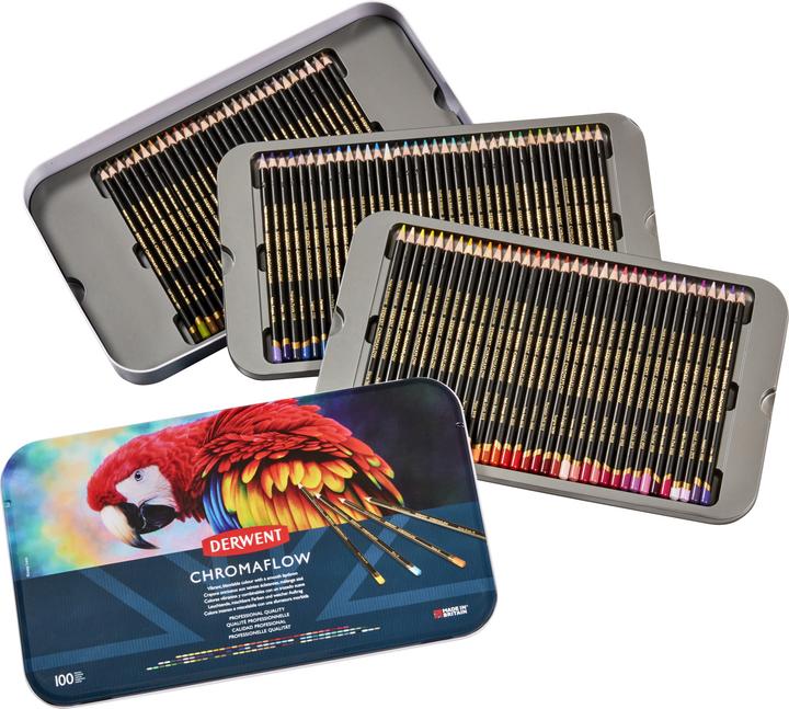 Actual product image Derwent Coloured pencils Chromaflow Professional 100 pieces (100 x)