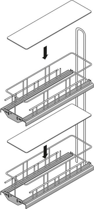 Actual product image Hettich Translucent shelf for Cargo 200