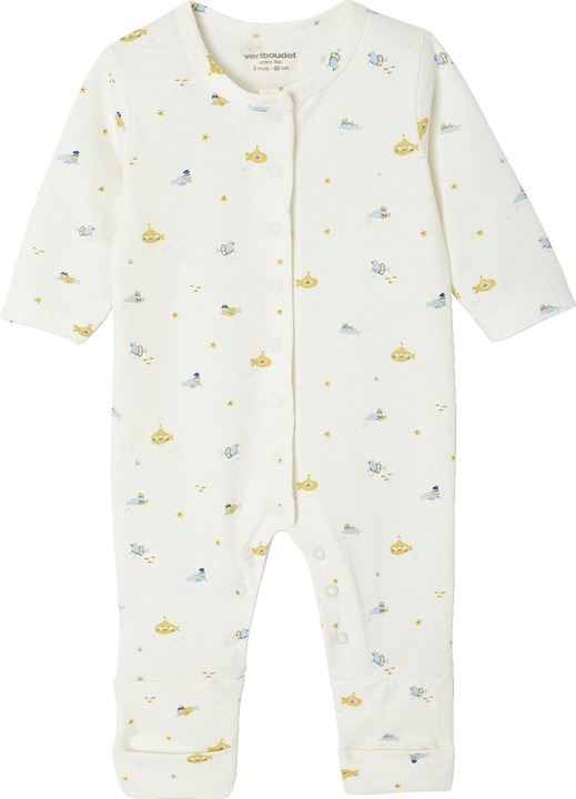 Immagine prodotto Vertbaudet Bio-Kollektion: Baby Strampler mit variablen Füssen, Unterwassermotive (56)
