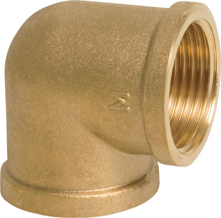 Actual product image Profec Nr. 90 Winkel 90° Messing 1" Innengewinde 30bar (Angled connection)