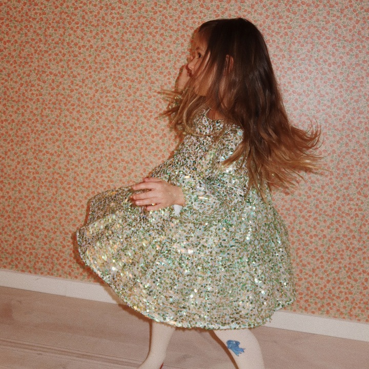 Image du produit Konges Slojd Robe violette à paillettes (122)