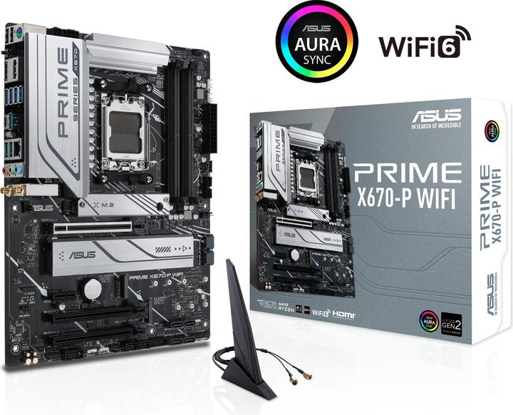 ASUS PRIME X670-P WIFI (AM5, AMD X670, ATX)