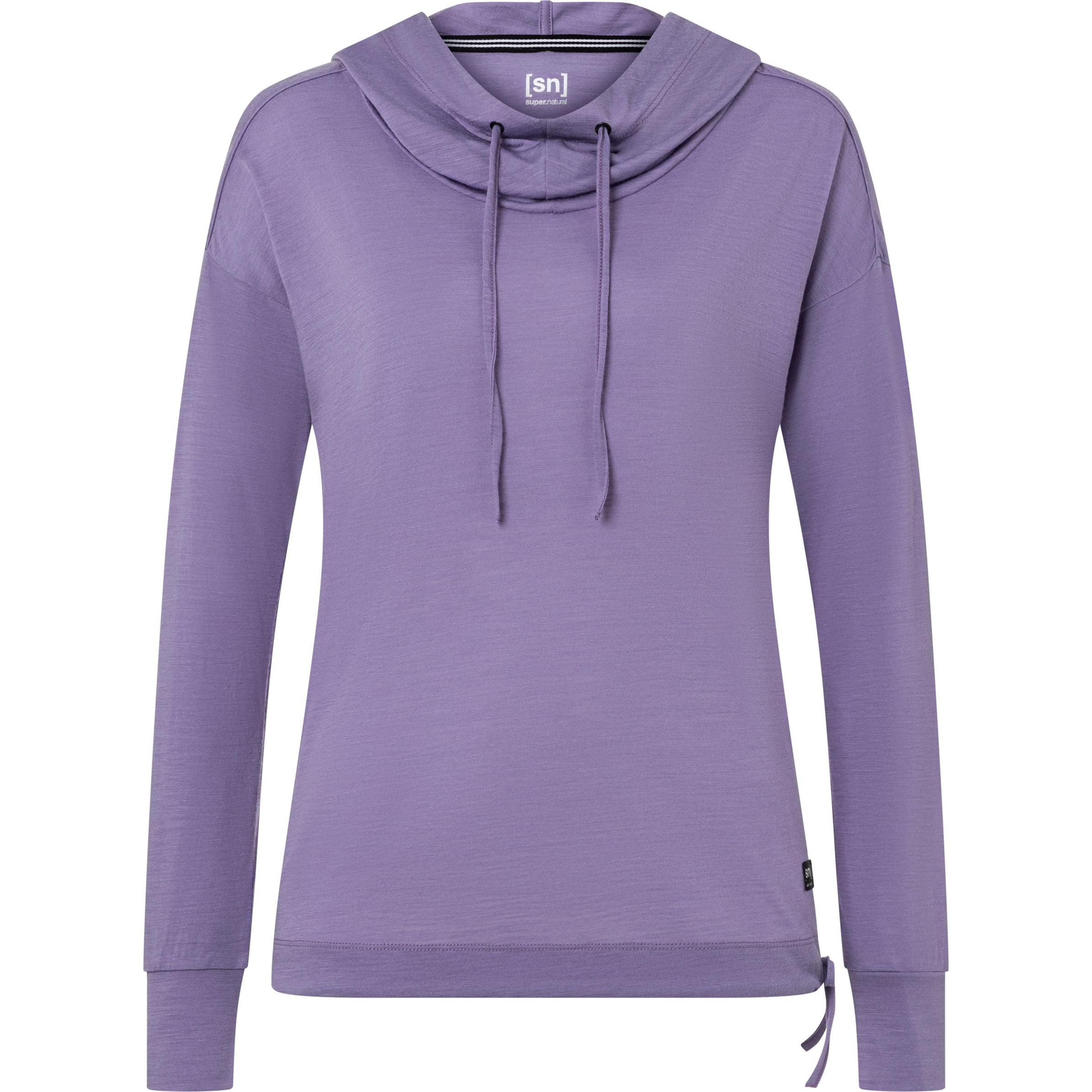 Super Natural, Damen, Pullover, W Funnel Hoodie, Violett, (XS)