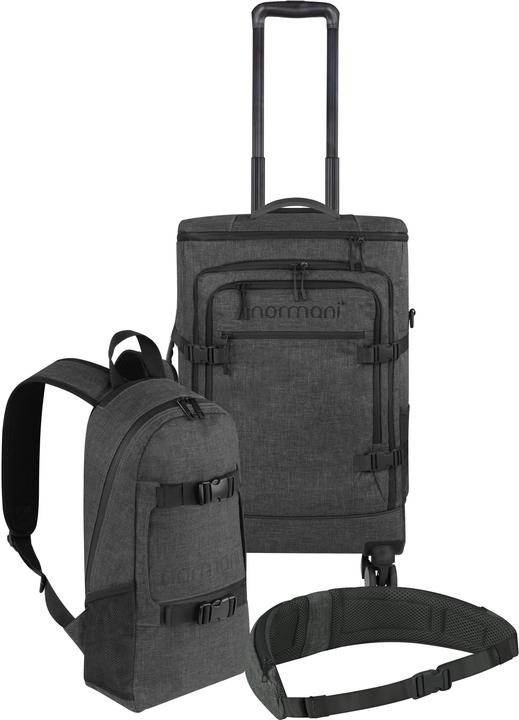 Produktbild Normani Reisetrolley mit kleinem 8L Rucksack und Hüftgurt - 9887 (47 l)