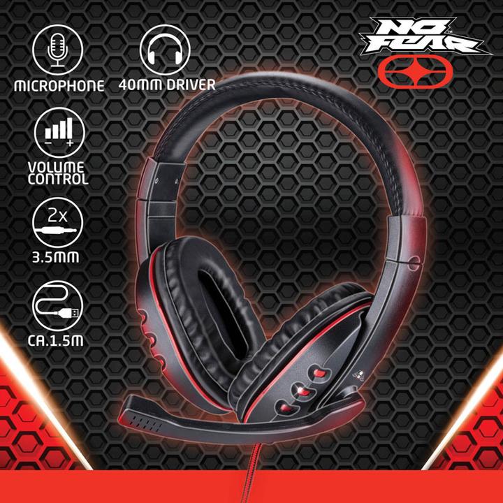 Image du produit No Fear Casque de jeu avec câble de 1,5 m (Filaire)