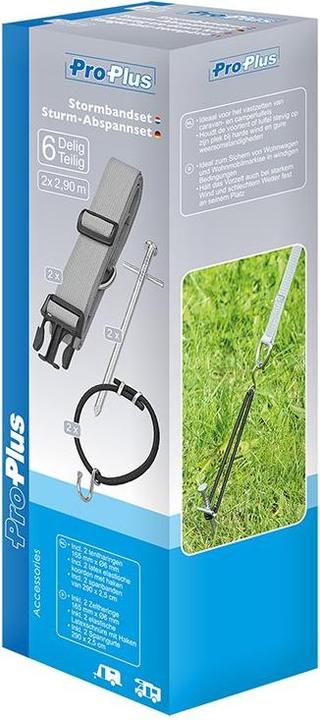 Produktbild ProPlus Sturm-Abspannset 2x 2.9m