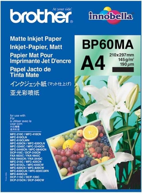Brother Inkjet Paper (145 g/m², 25 x, A4)