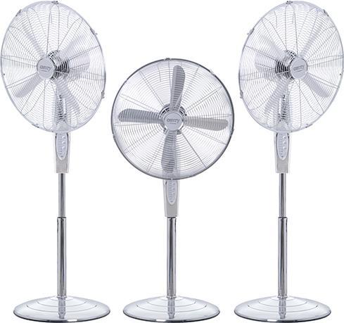 Actual product image Camry CR 7314 fan chrome, stainless steel (62 dB)
