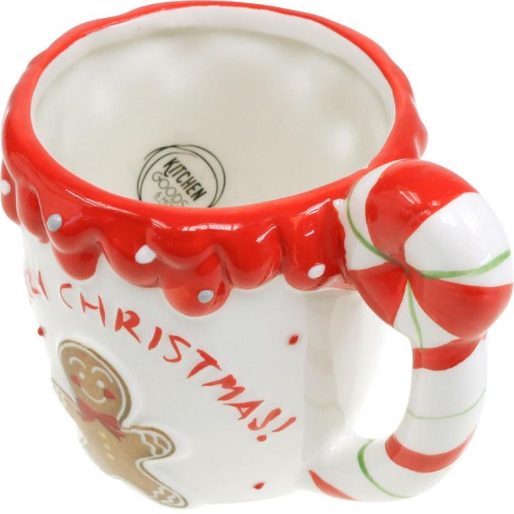 Produktbild Viana tasse Merry Christmas mit Lebkuchenmann und Zuckerstangenhenkel (1 x)
