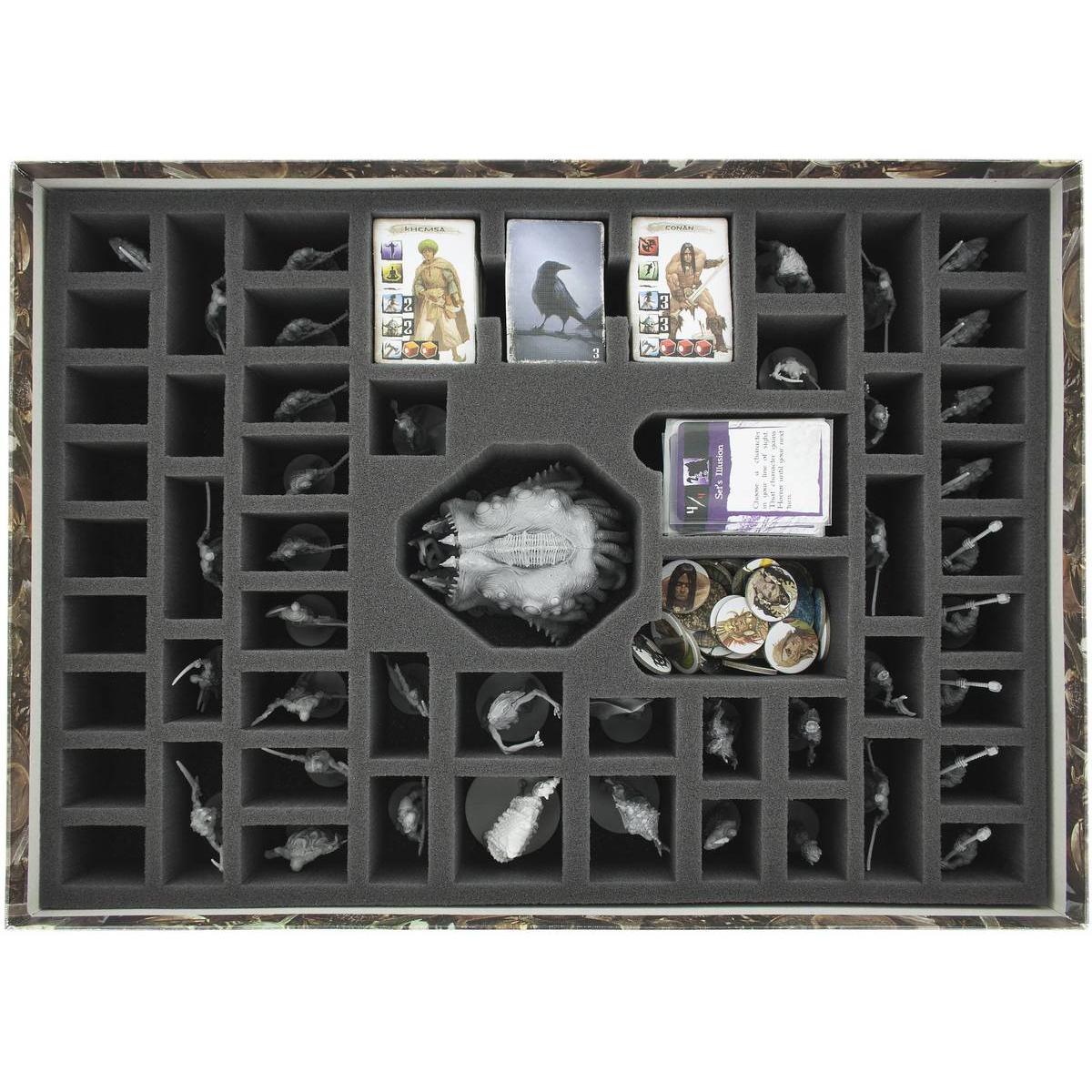 Feldherr AYGE065BO - Inserto in gommapiuma da 65 mm per la tavola degli Stretch Goals di Conan Kickstarter (Schiuma solida)