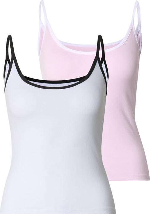 Produktbild Urban Classics Ladies Contrast Basic Top 2-Pack - 190989 (M)