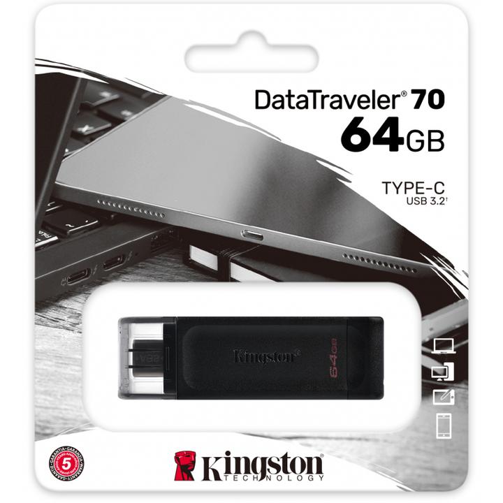 Actual product image Kingston DataTraveler 70 (64 GB, USB-C)