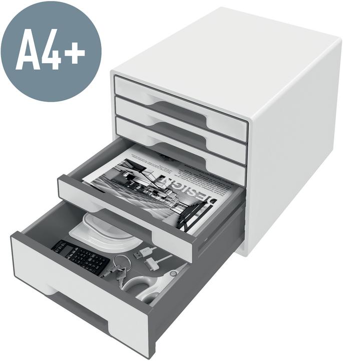 Produktbild Leitz Schubladenbox WOW CUBE weiss/rot (A4+)