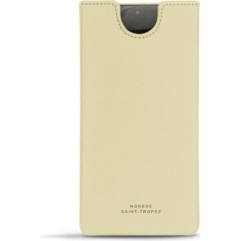 Noreve Lederschutzhülle (Samsung Galaxy Note 10+), Smartphone Hülle, Beige