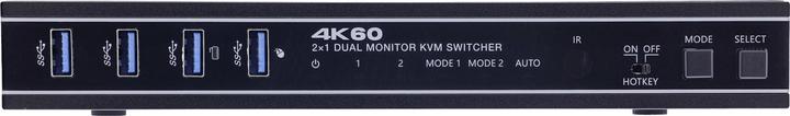 Image du produit InLine ® KVM Switch, 2-fach, HDMI, 4K60Hz, Dual Monitor
