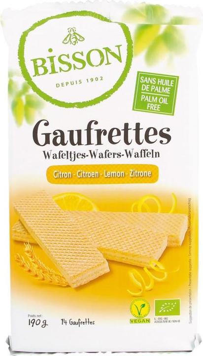 Image du produit Bisson Gaufrettes Citron Bio (190 g)