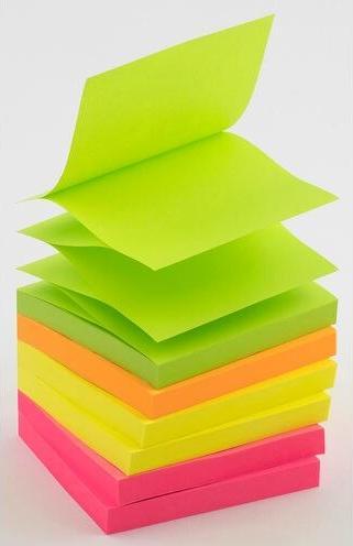 Image du produit Office Depot Notes repositionnables Pop-Up 76x76mm fluo (54 x 76 mm)