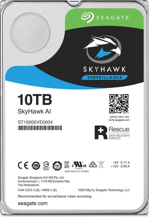 Seagate SkyHawk AI (10 TB, 3.5", CMR)