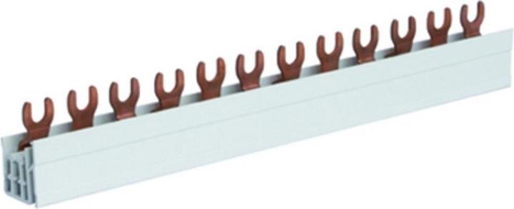 Produktbild Hager Phasenschiene 3polig KDN380A Gabelanschluss 16qmm 80A 12 Module